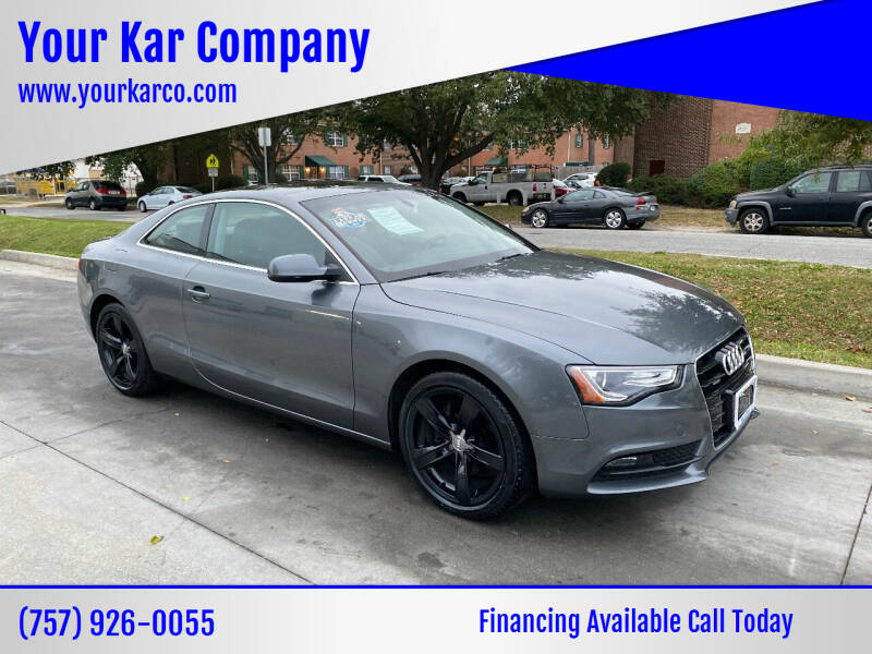 2015 Audi A5 for sale at Your Kar Company in Norfolk VA