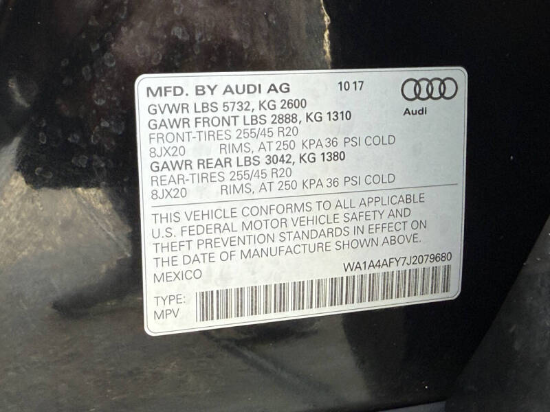 2018 Audi SQ5 3.0T quattro Premium Plus