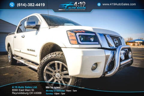 2012 Nissan Titan for sale at 4:19 Auto Sales LTD in Reynoldsburg OH