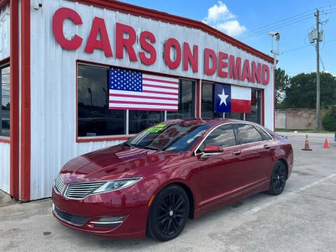 2015 Lincoln MKZ for sale at Cars On Demand 3 in Pasadena TX