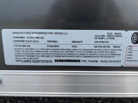 2023 Pace American CARGO FLAT SE