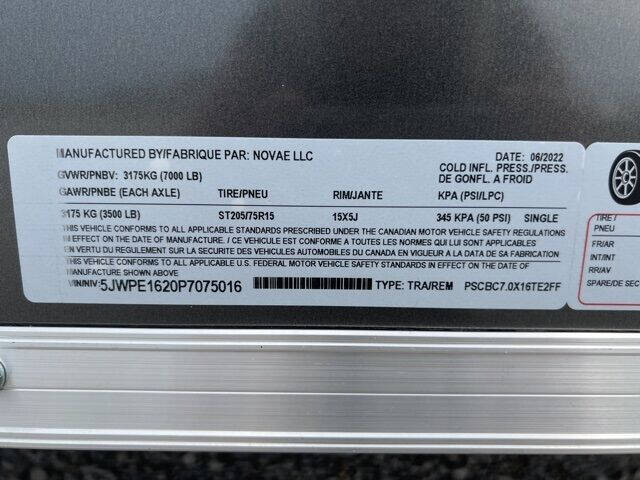 2023 Pace American CARGO FLAT SE