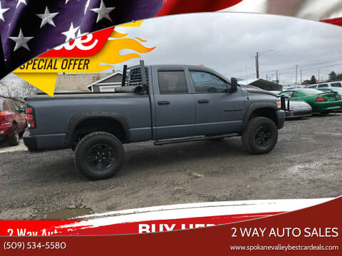 2006 Dodge Ram Pickup 1500 for sale at 2 Way Auto Sales in Spokane WA