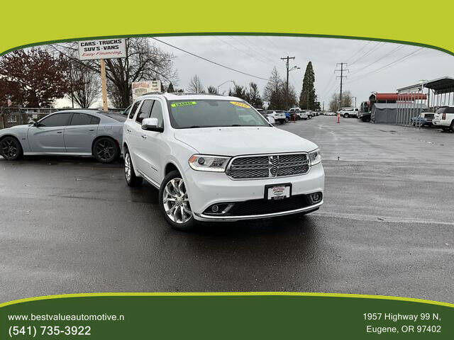2018 Dodge Durango for sale at Best Value Automotive in Eugene OR