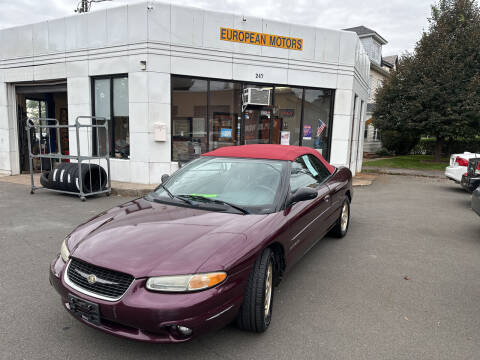 1999 Chrysler Sebring for sale at European Motors in West Hartford CT