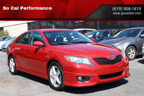 2011 Toyota Camry for sale at So Cal Performance SD, llc in San Diego CA