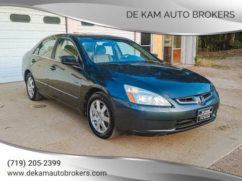 2005 Honda Accord for sale at De Kam Auto Brokers in Colorado Springs CO