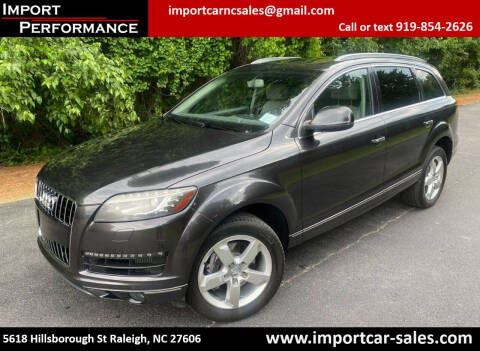 2013 Audi Q7 for sale at Import Performance Sales in Raleigh NC