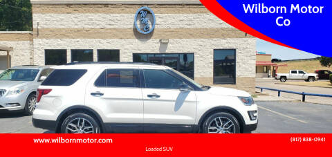 2017 Ford Explorer for sale at Wilborn Motor Co in Fort Worth TX