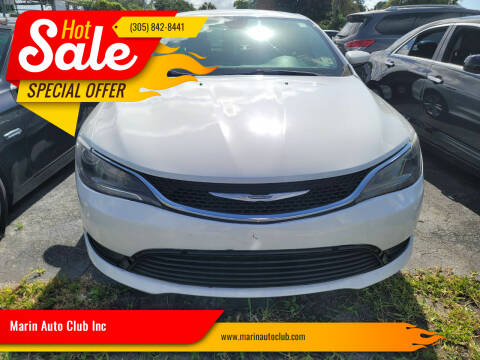 2015 Chrysler 200 for sale at Marin Auto Club Inc in Miami FL