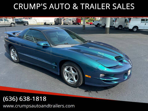 2001 Pontiac Firebird for sale at CRUMP'S AUTO & TRAILER SALES in Crystal City MO