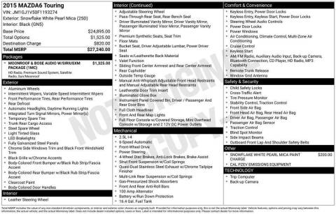 2015 Mazda MAZDA6 i Touring