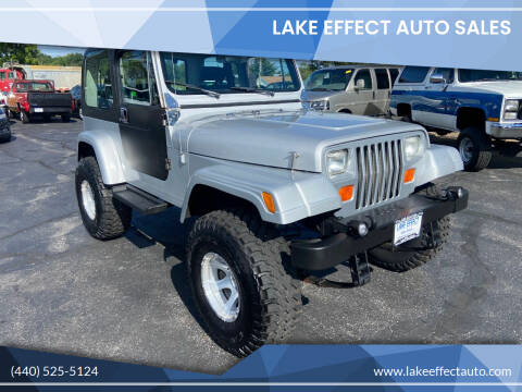 1990 Jeep Wrangler for sale at Lake Effect Auto Sales in Chardon OH