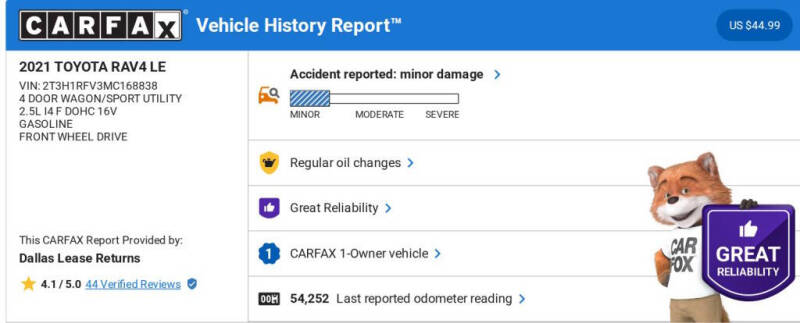 2021 Toyota RAV4 LE