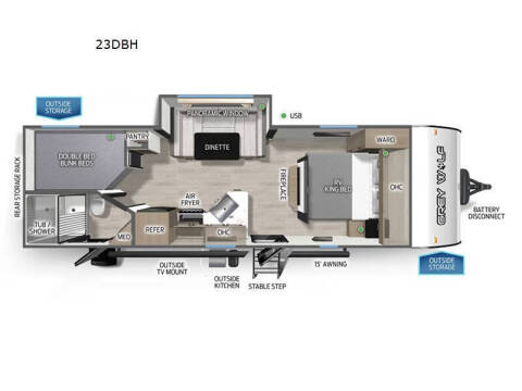 2026 Cherokee Grey Wolf 23DBH