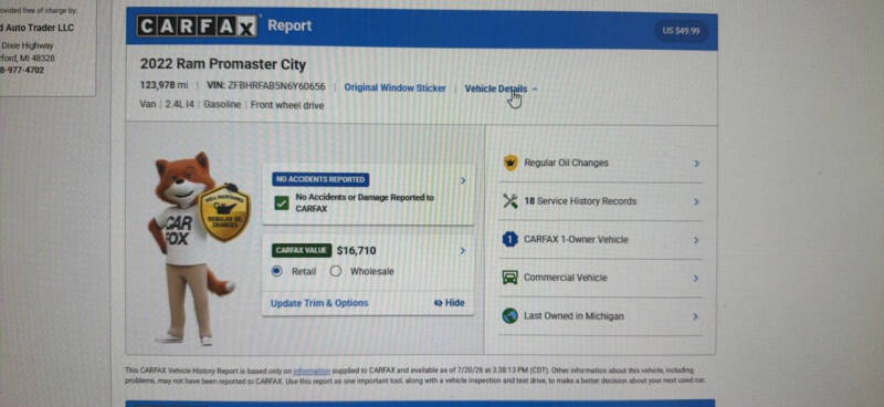 2022 RAM ProMaster City