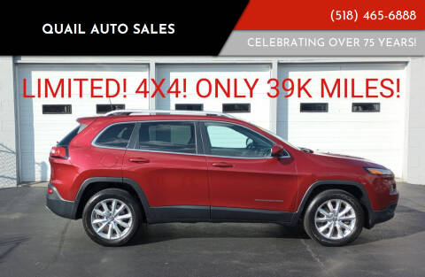 2016 Jeep Cherokee for sale at Quail Auto Sales in Albany NY