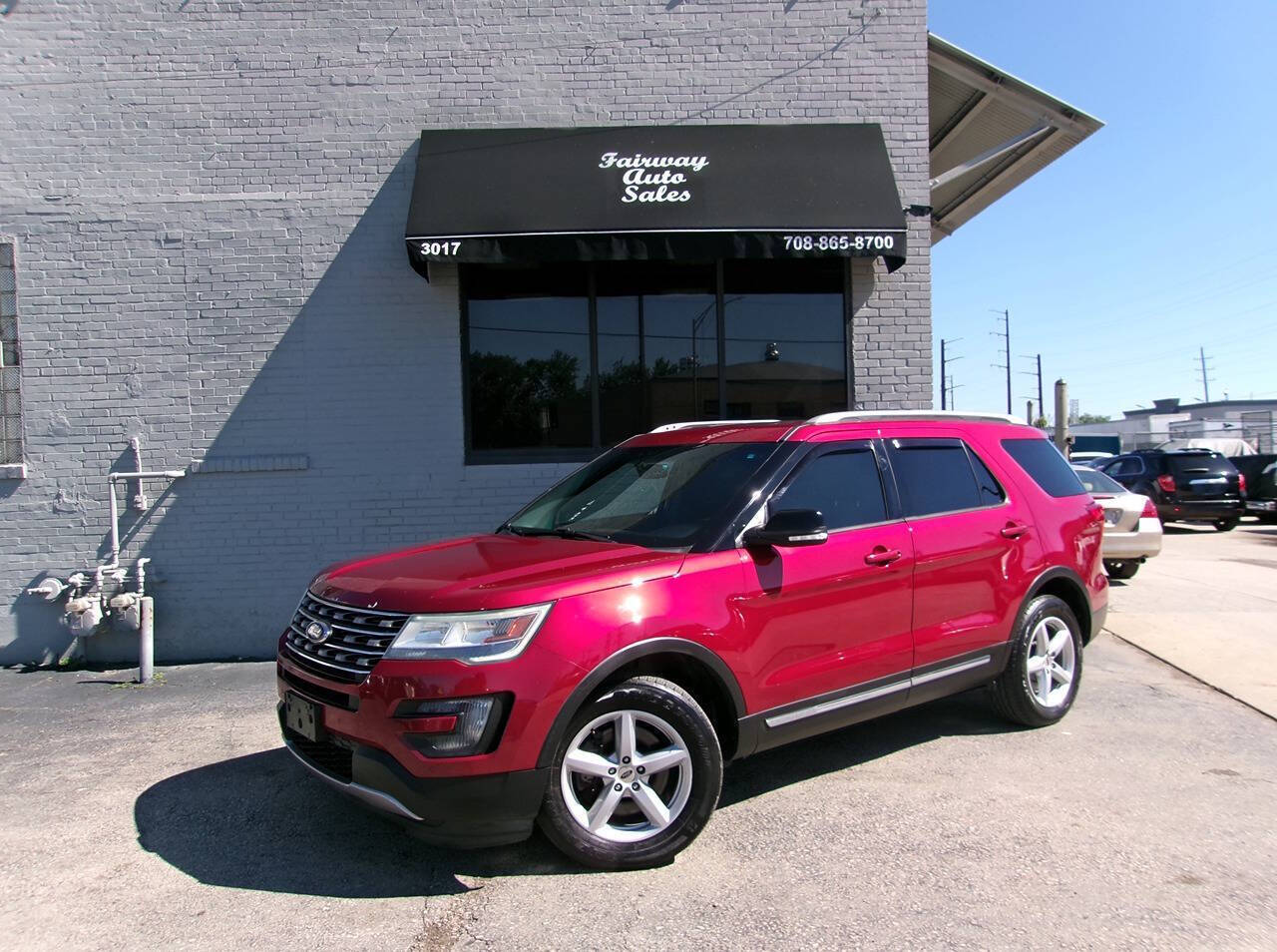 Ruby Red Metallic Tinted Clearcoat 2016 Ford Explorer XLT 4WD SUV / Crossover All-Wheel Drive 6-Speed Automatic