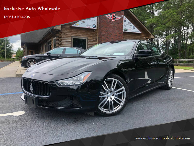 2015 Maserati Ghibli for sale at Exclusive Auto Wholesale in Columbia SC