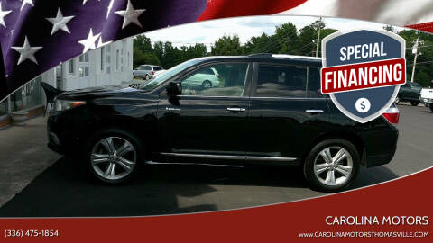 2012 Toyota Highlander for sale at Carolina Motors in Thomasville NC