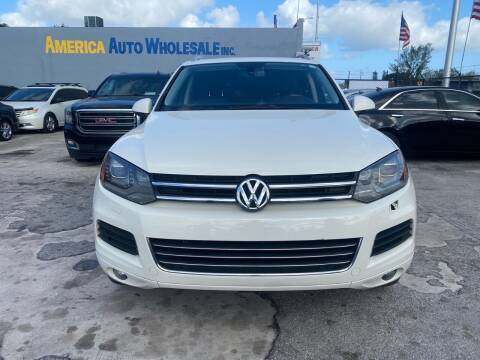 2011 Volkswagen Touareg for sale at America Auto Wholesale Inc in Miami FL