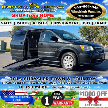 2015 Chrysler Town and Country for sale at Wheelchair Vans Inc in Laguna Hills CA