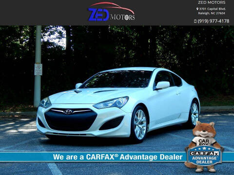 2013 Hyundai Genesis Coupe for sale at Zed Motors in Raleigh NC