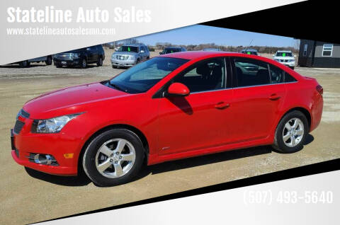 2013 Chevrolet Cruze for sale at Stateline Auto Sales in Mabel MN