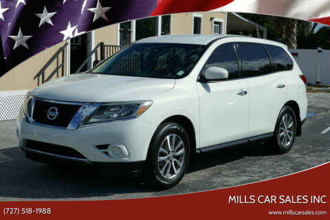 2014 Nissan Pathfinder for sale at MILLS CAR SALES INC in Clearwater FL