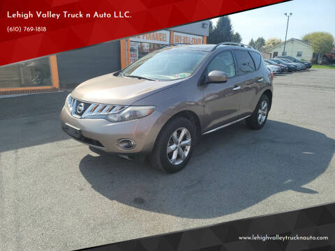 2010 Nissan Murano for sale at Lehigh Valley Truck n Auto LLC. in Schnecksville PA