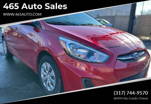 2017 Hyundai Accent for sale at 465 Auto Sales in Indianapolis IN