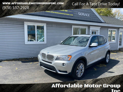 2013 BMW X3 for sale at Affordable Motor Group Inc in Worcester MA
