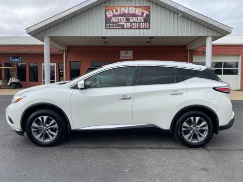 2015 Nissan Murano for sale at Sunset Auto Sales in Paragould AR