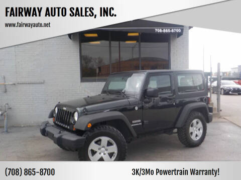 2012 Jeep Wrangler for sale at FAIRWAY AUTO SALES, INC. in Melrose Park IL