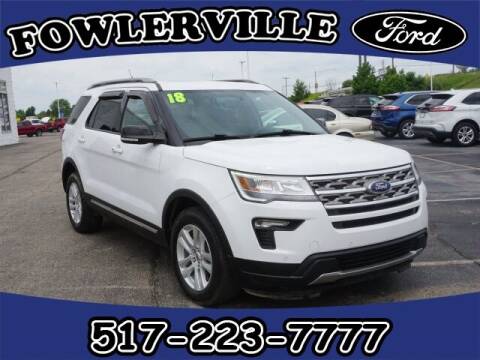 2018 Ford Explorer for sale at FOWLERVILLE FORD in Fowlerville MI