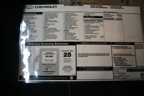 2012 Chevrolet Corvette