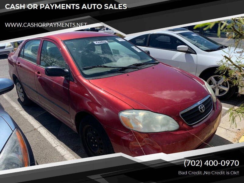 2005 Toyota Corolla for sale at CASH OR PAYMENTS AUTO SALES in Las Vegas NV