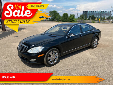 2009 Mercedes-Benz S-Class for sale at Beck's Auto in Chesterfield VA