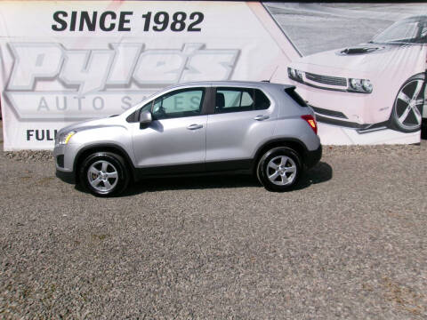 2016 Chevrolet Trax for sale at Pyles Auto Sales in Kittanning PA