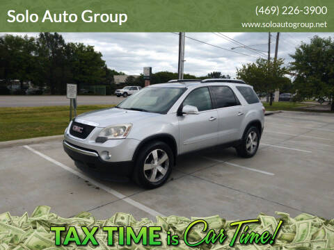 2009 GMC Acadia for sale at SOLOAUTOGROUP in Mckinney TX