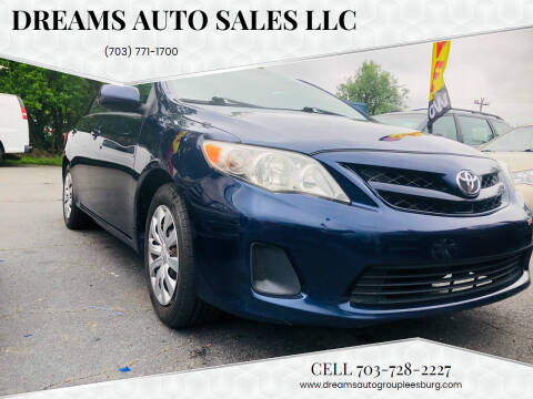 2012 Toyota Corolla for sale at Dreams Auto Sales LLC in Leesburg VA
