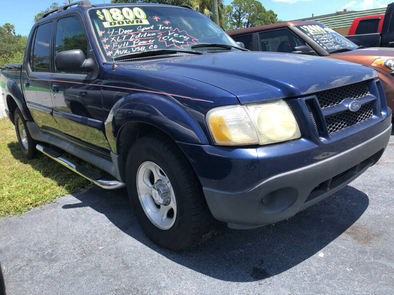 2004 Ford Explorer Sport Trac for sale at RIVERSIDE MOTORCARS INC - Main Lot in New Smyrna Beach FL
