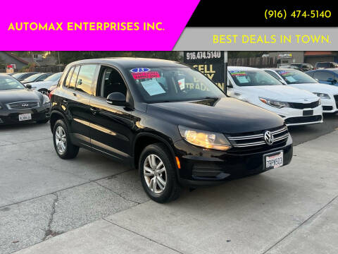 2013 Volkswagen Tiguan for sale at AUTOMAX ENTERPRISES INC. in Roseville CA