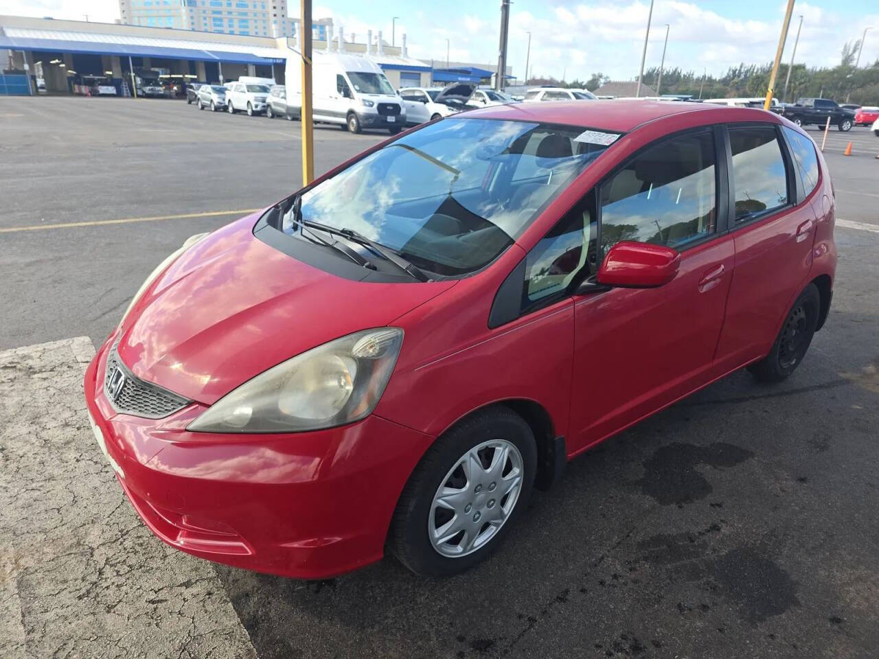 Dk. Red 2013 Honda Fit Base Base 4dr Hatchback 5A 1