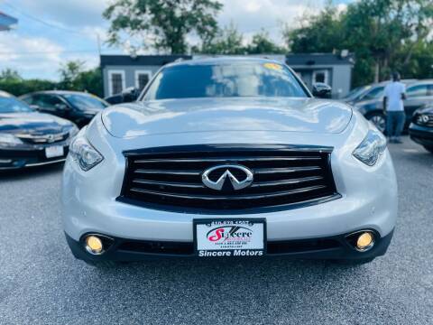 2015 Infiniti QX70 for sale at Sincere Motors LLC in Baltimore MD