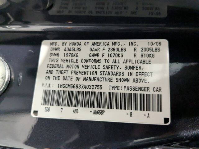 2007 Honda Accord EX-L V-6 w/Navi