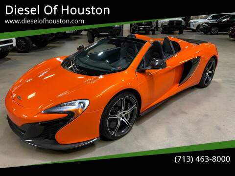 2015 McLaren 650S Spider for sale at Diesel Of Houston in Houston TX