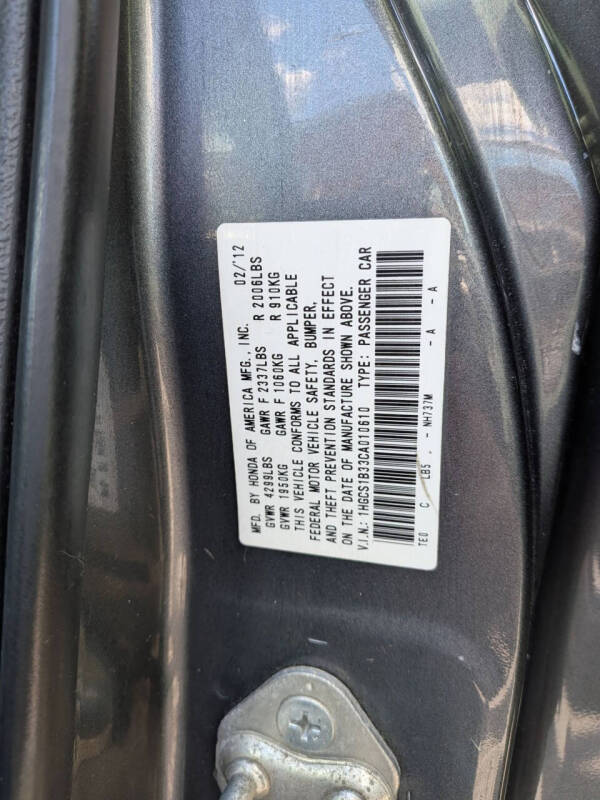 2012 Honda Accord LX-S