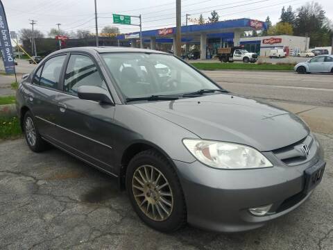 2005 Honda Civic for sale at STEVE GRAYSON MOTORS in Youngstown OH