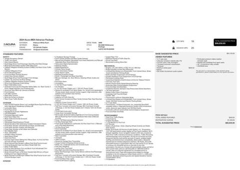 2024 Acura MDX SH-AWD w/Advance